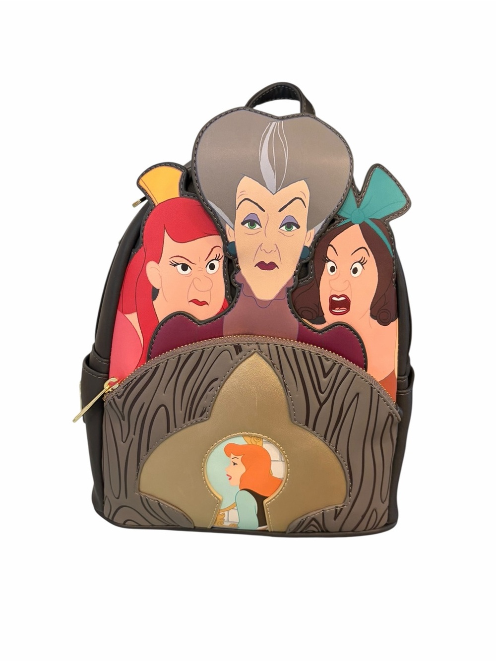 Loungefly Disney Villains Cinderella Step Mother & Step Sisters Mini Backpack